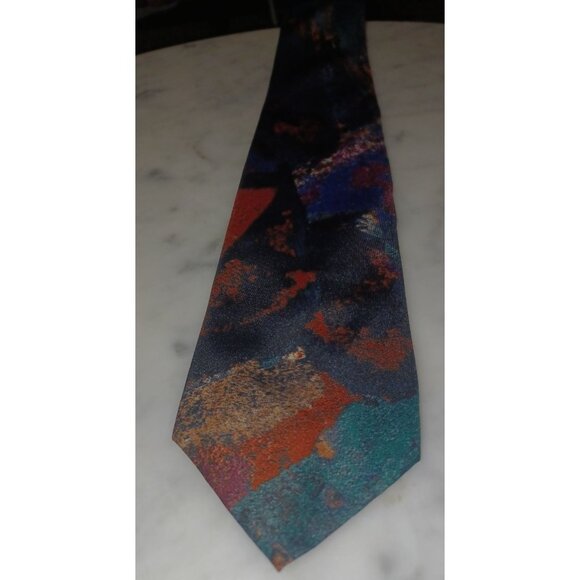 Giovanni Sciarpa Men's Tie Bright Colorful Abstract Design - Picture 1 of 4
